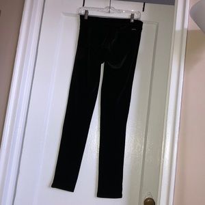 black velvet pants for junior women and girls
